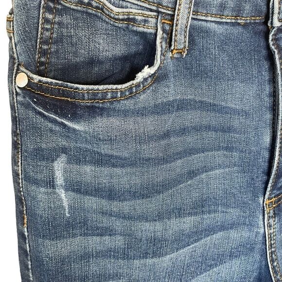 UPCYCLED Women's Jeans Size 4 Handpainted Back Pockets - Picture 4 of 14